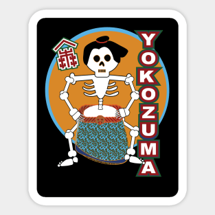 Sumo Skeleton Sticker